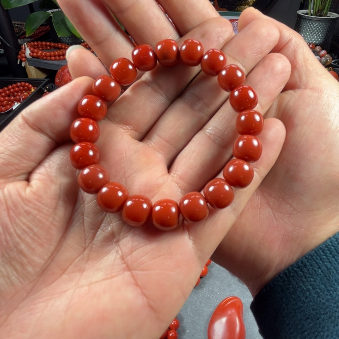 南红玛瑙手链未镶嵌那****)