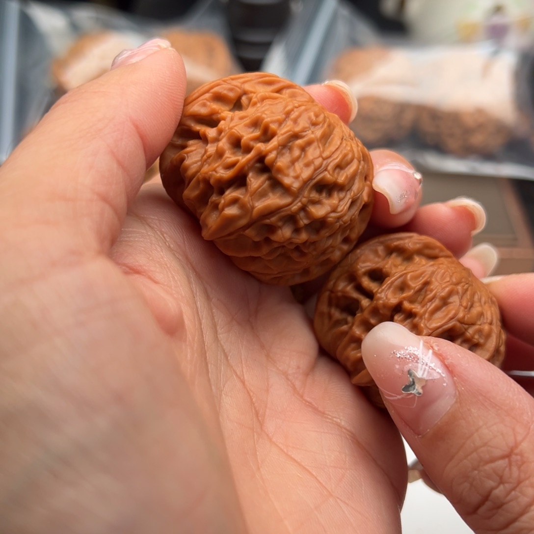 文玩核桃把件磨盘41