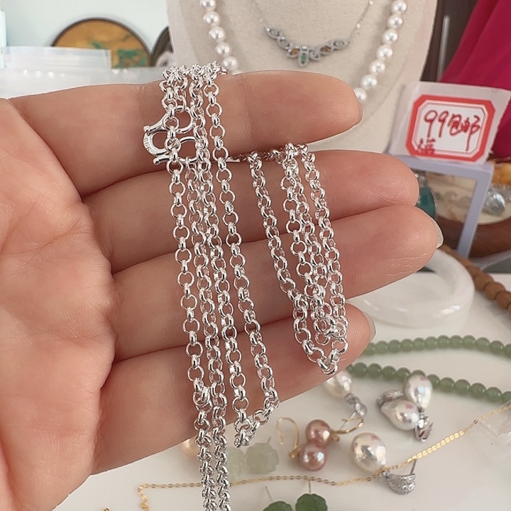 末***淡水珍珠耳饰银S925镶嵌配件