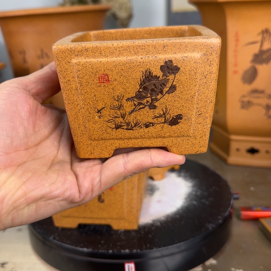 花盆紫砂紫砂花盆8.5-6.5