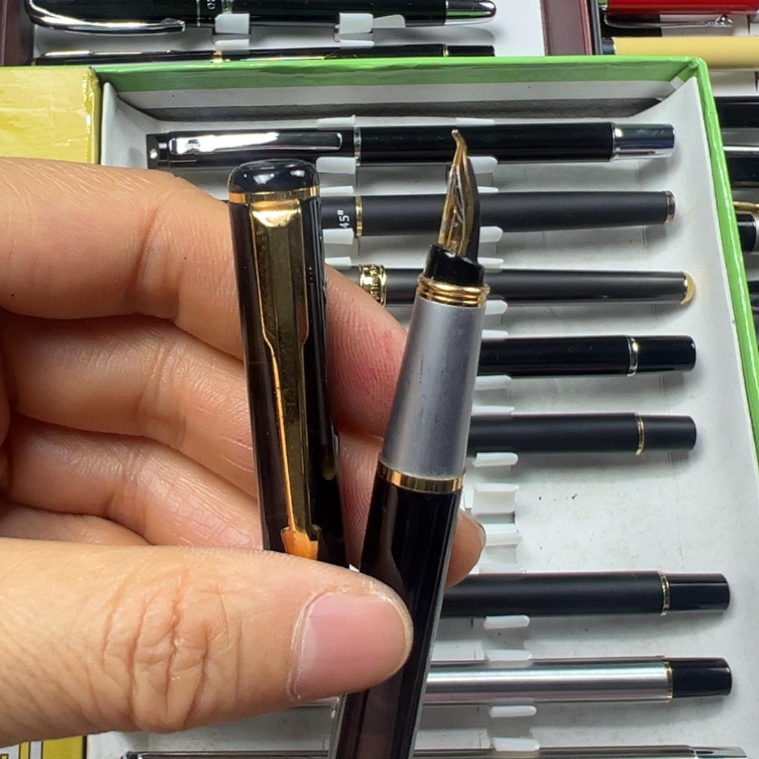 便携式保尔801全铜明尖弯尖美工