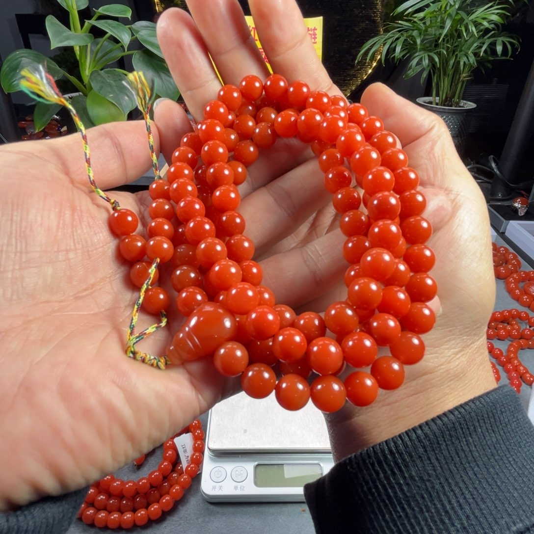 南红玛瑙手链未镶嵌因**会