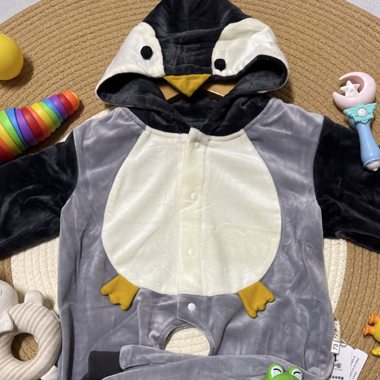 冬季B类外出罩衣哈衣开档长袖休闲风可爱风