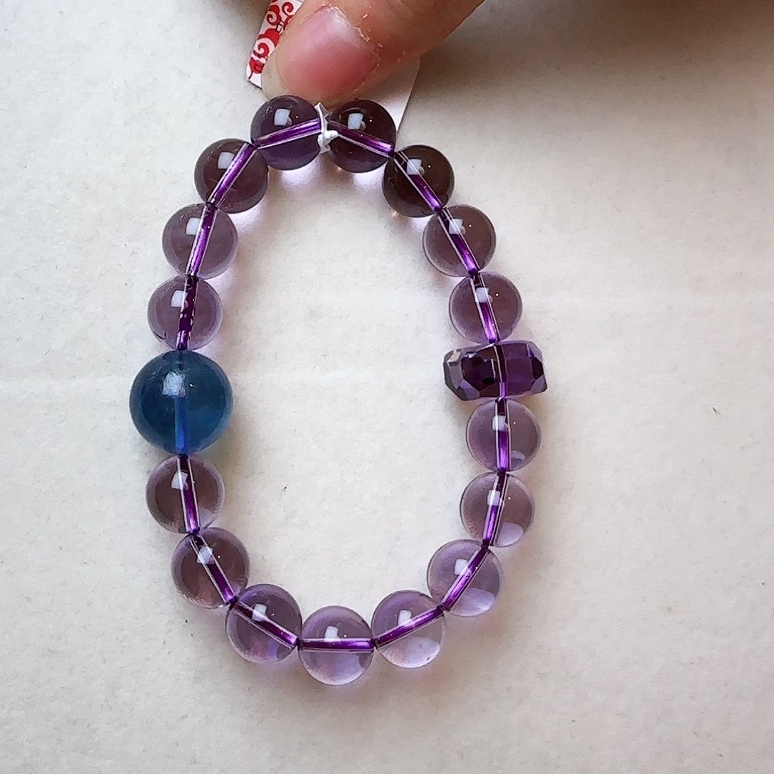 水晶手链未镶嵌瓢*白大气上档次