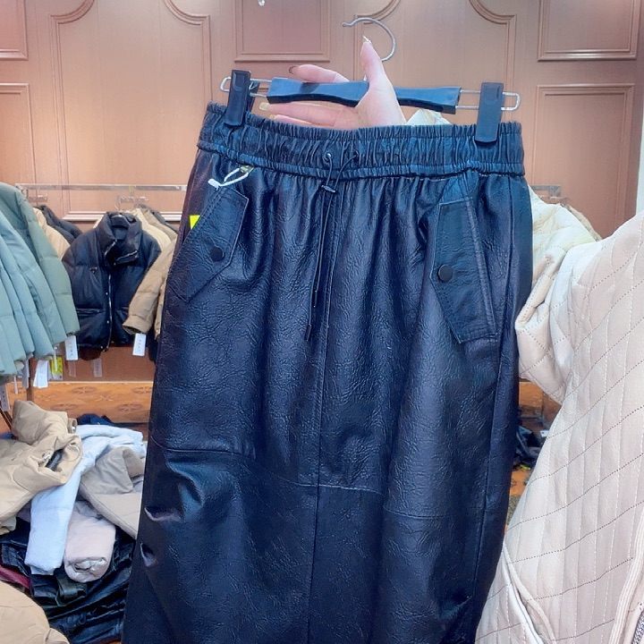 90……115斤皮长裙，