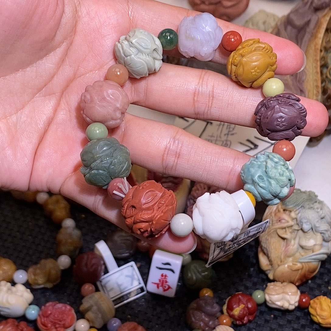 石英质玉（阿拉善玉）未镶嵌手链