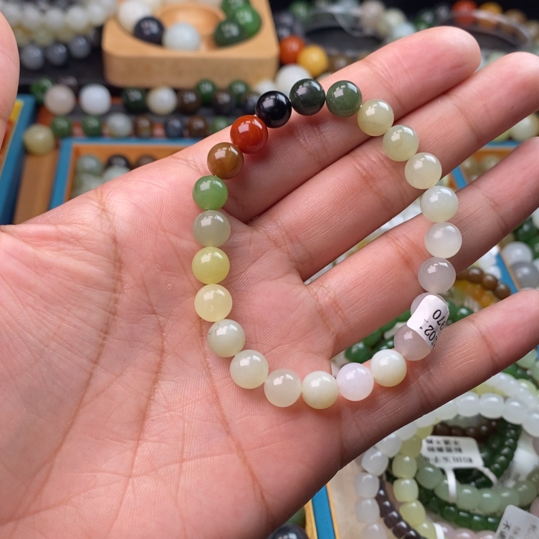 和田玉未镶嵌手串卡8福利多宝y