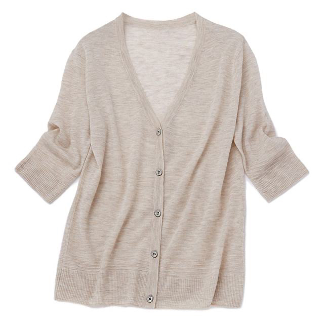 清河月上 精纺薄弹水溶羊毛开衫 薄弹/防晒/空调房 