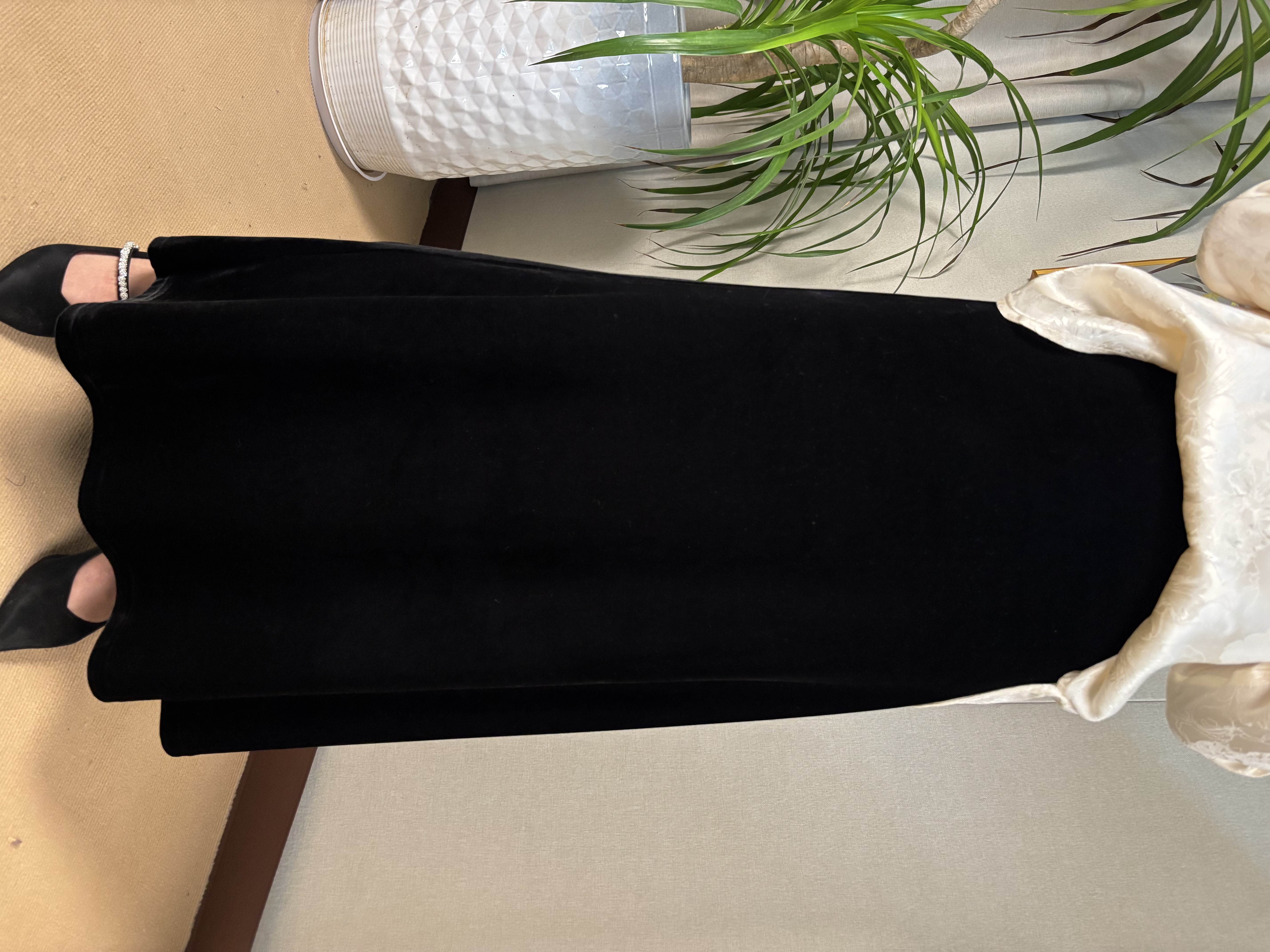 秋冬新款穿搭高级修身高密金丝绒气质半身裙