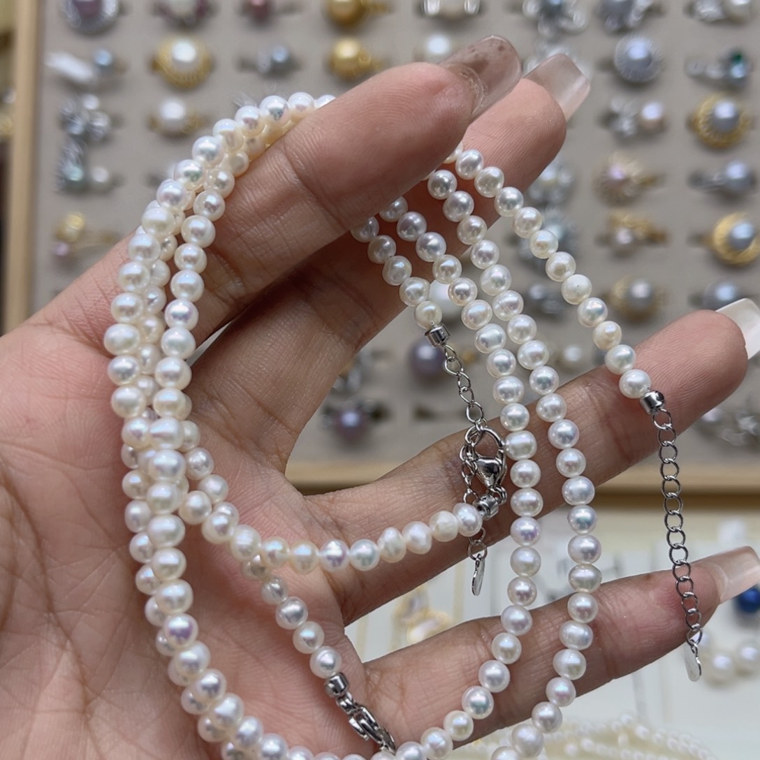 钰***而淡水珍珠戒指合金