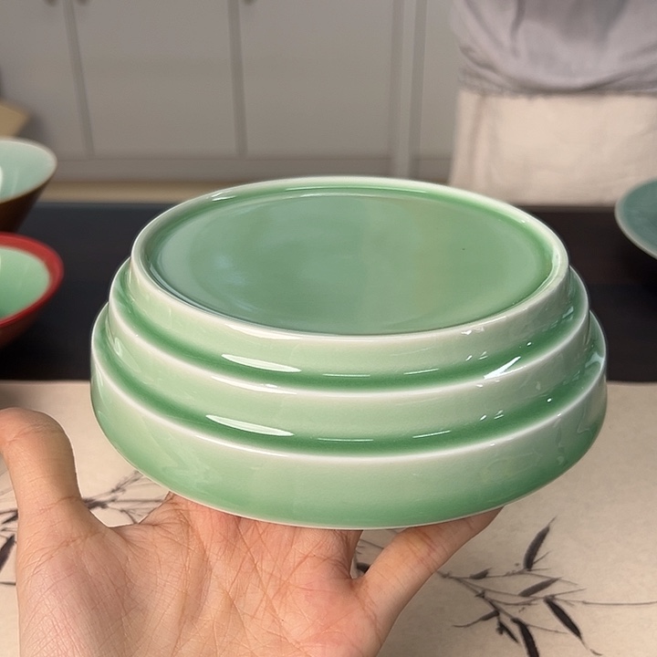 龙泉云间青瓷小米茶器