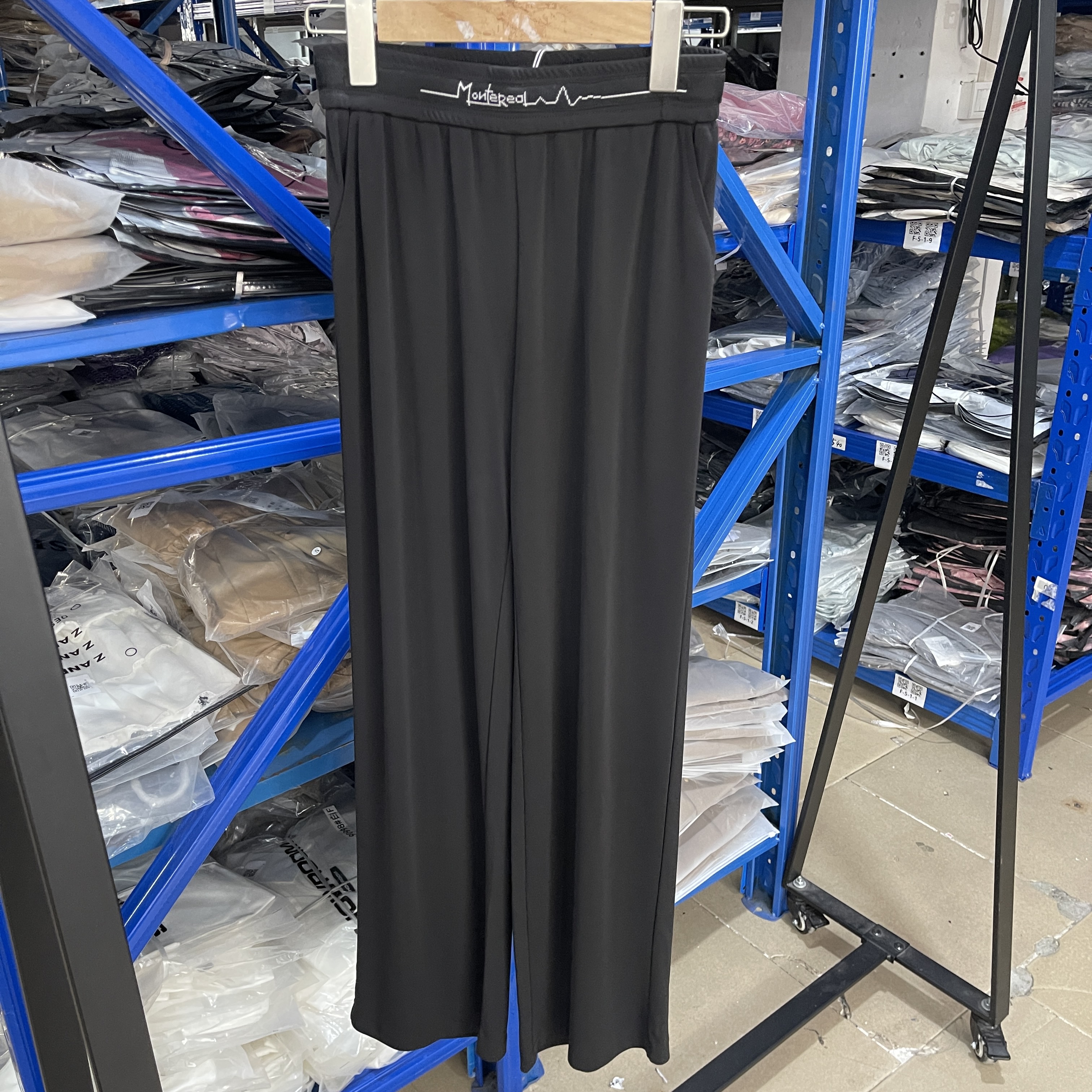 百搭冰凉垂直感夏季高腰休闲裤3541