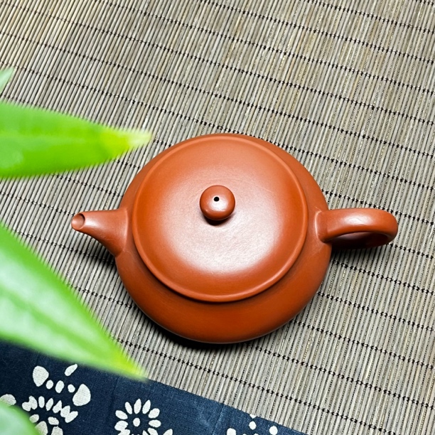 潮州手拉明炉壶120c紫砂纯手工原矿朱泥家用工夫茶单丛茶黄金容量