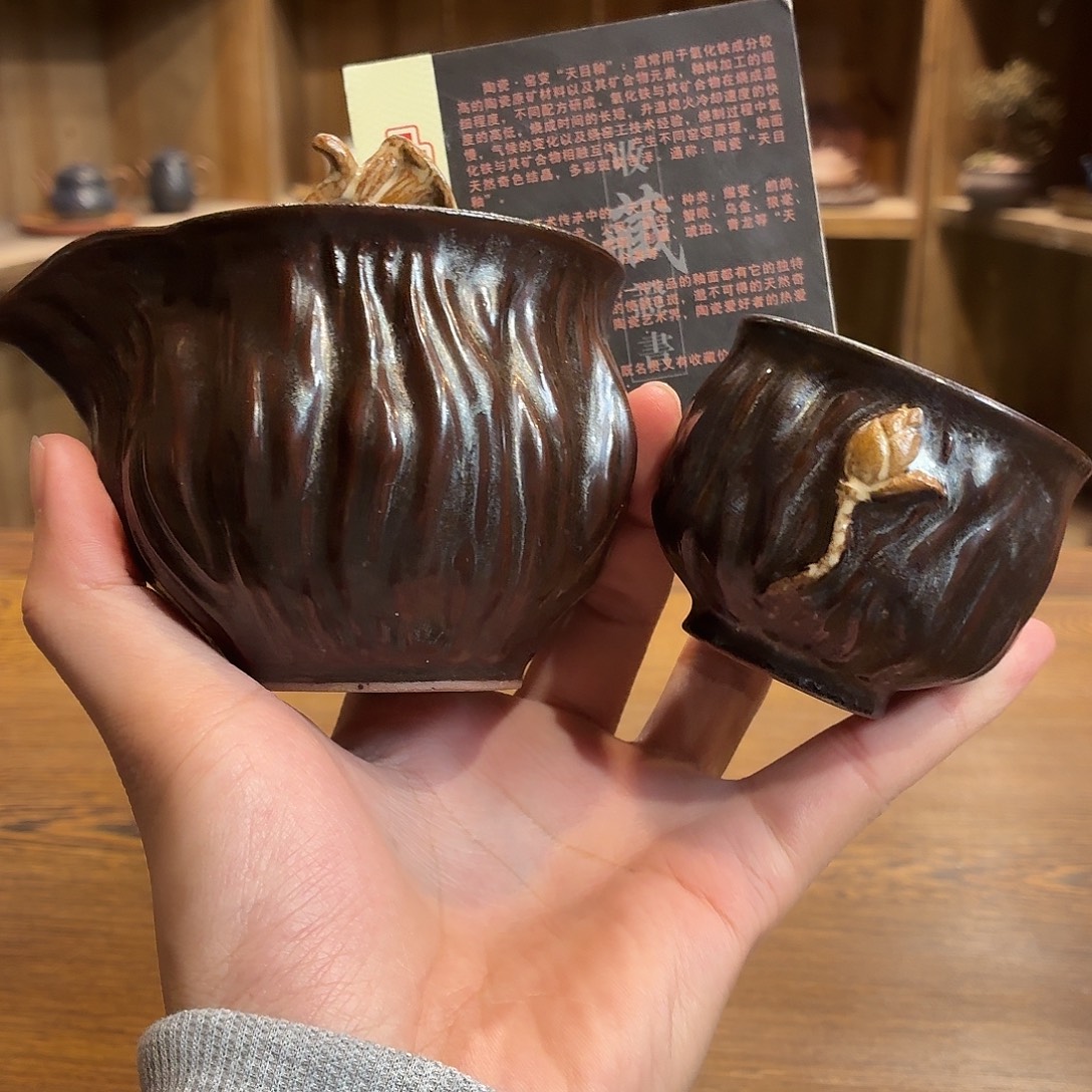 柴烧老岩泥茶器皿