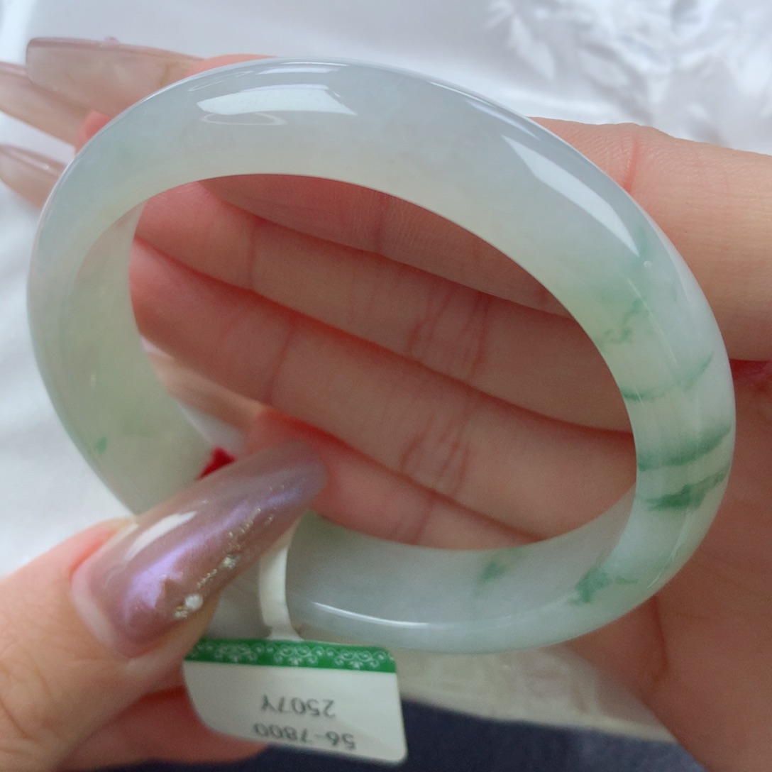 未镶嵌手镯翡翠缅甸天然翡翠A货56.3贵妃