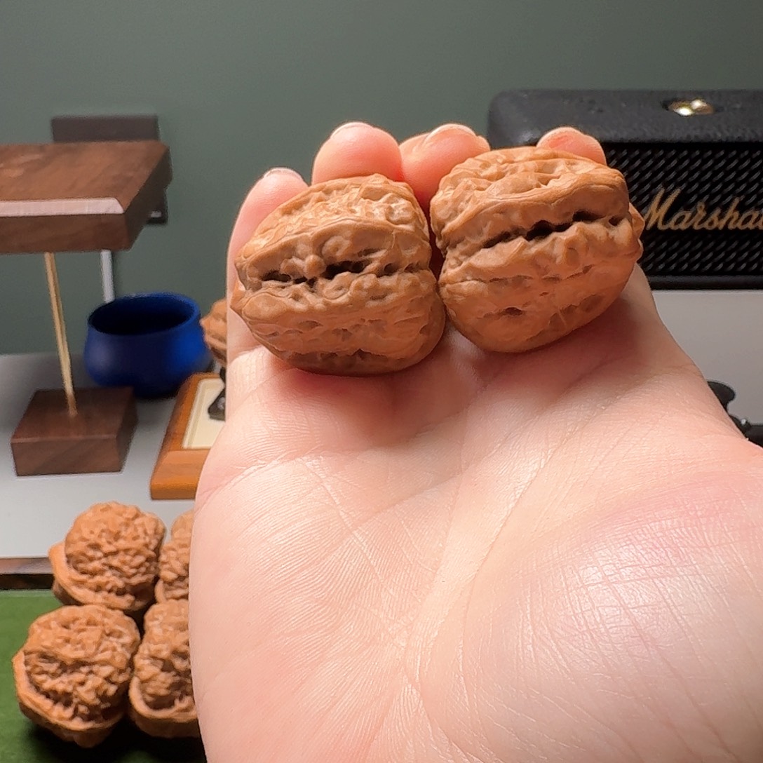 不***子文玩核桃吊坠择真严选36四开背延庆天花板