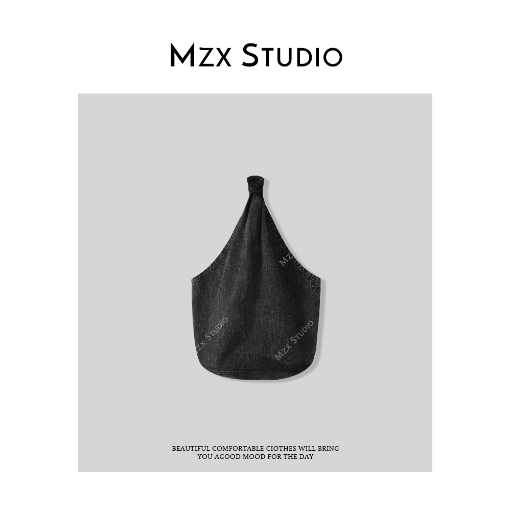 MZX 小众设计洗水做旧慵懒风单肩包BB6835-W