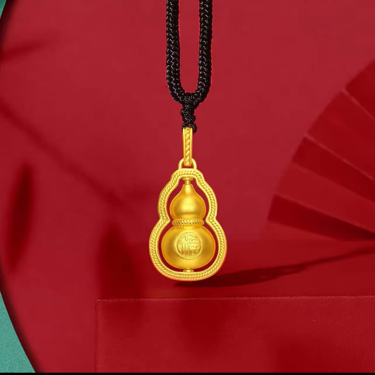 合金吊坠 镂空花丝爬藤拉丝葫芦吊坠福禄毛衣链新中式国潮风