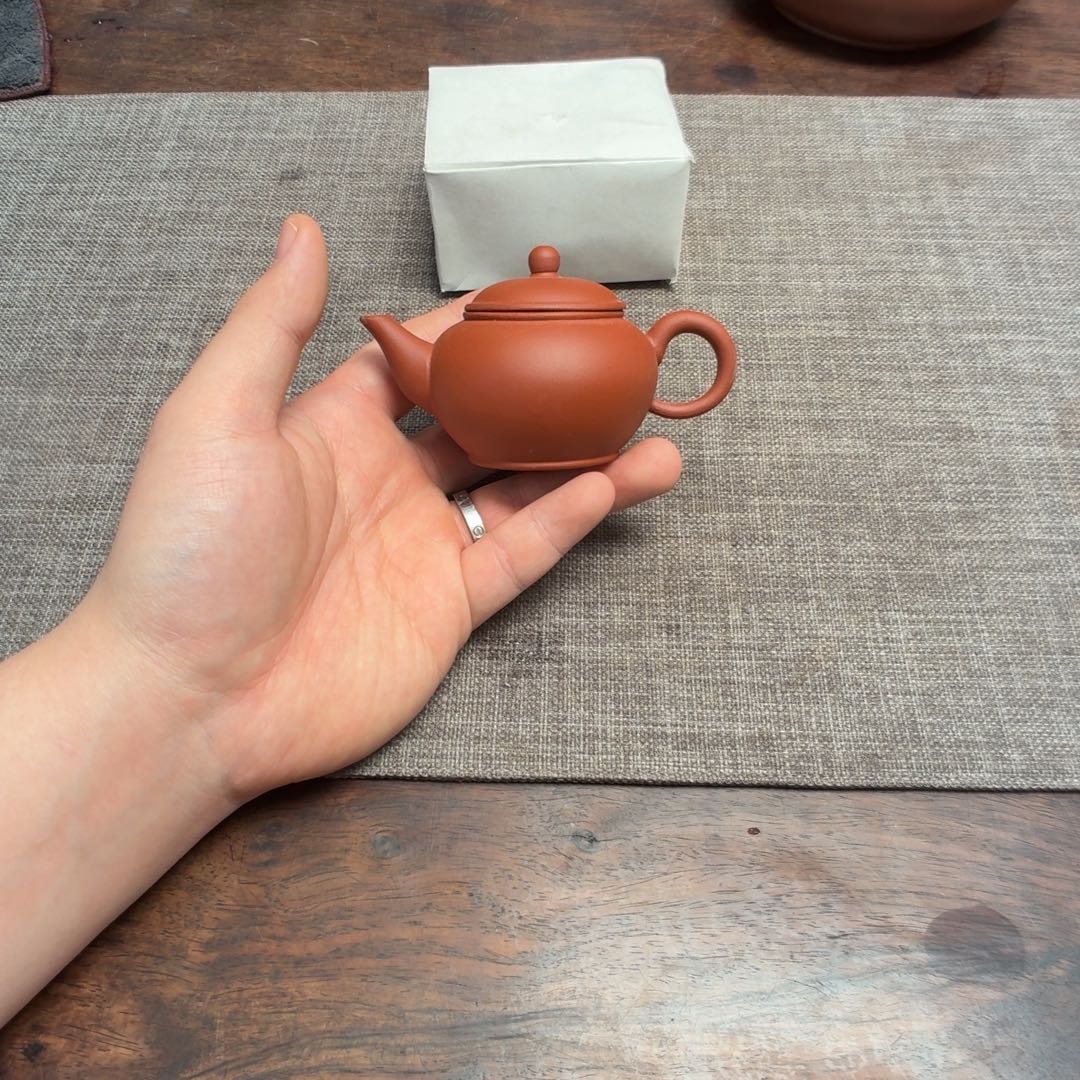 茶壶紫砂80年代红泥小水平