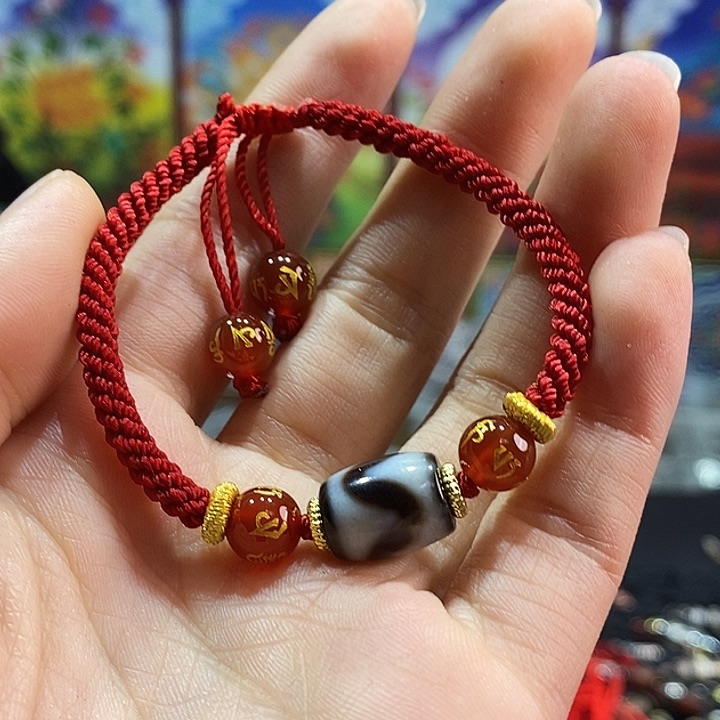 玛瑙/玉髓手绳合金172