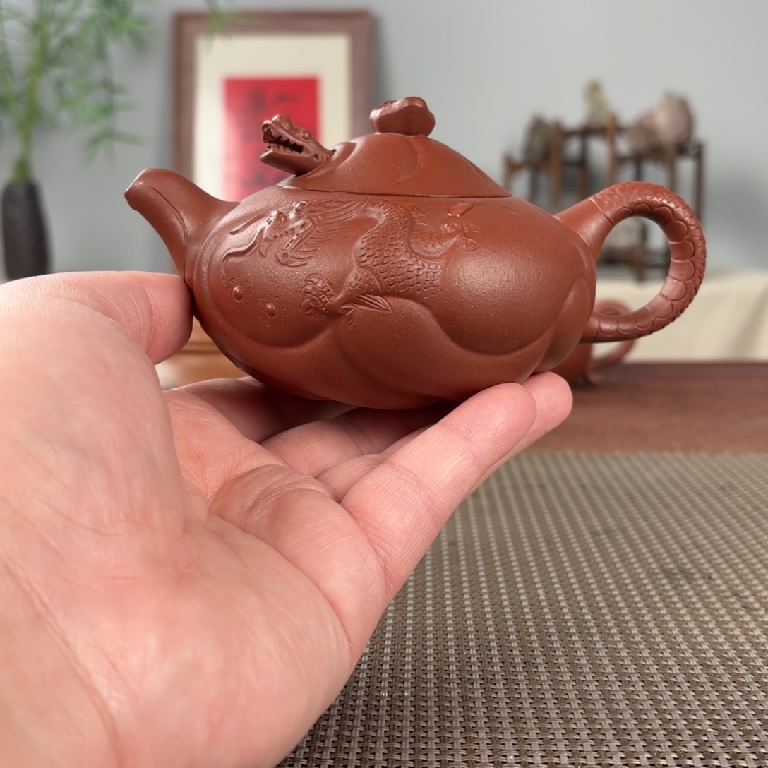 紫砂茶壶黄龙山原矿紫砂壶