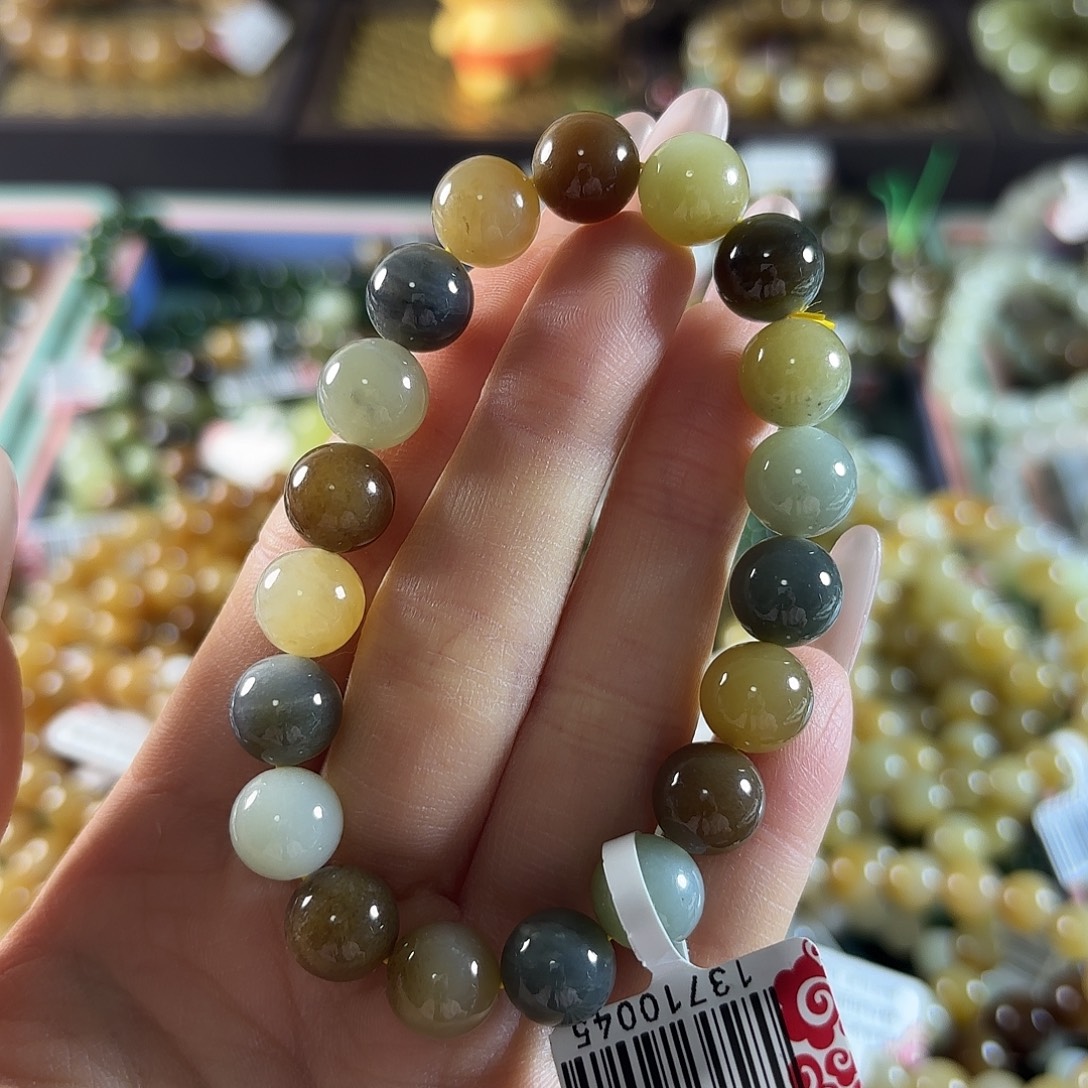 和田玉未镶嵌手链100