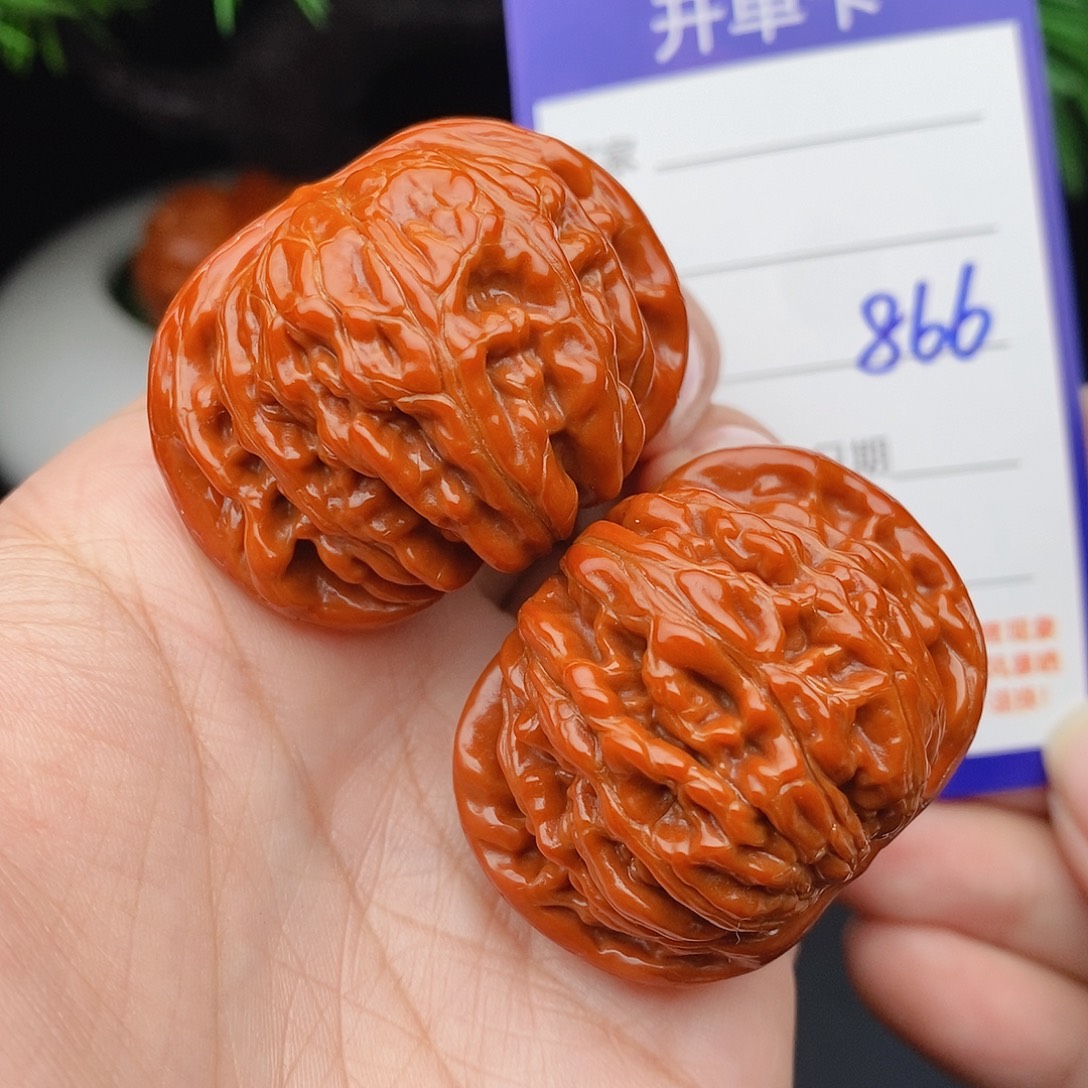 文玩核桃把件40四座楼狮子头866