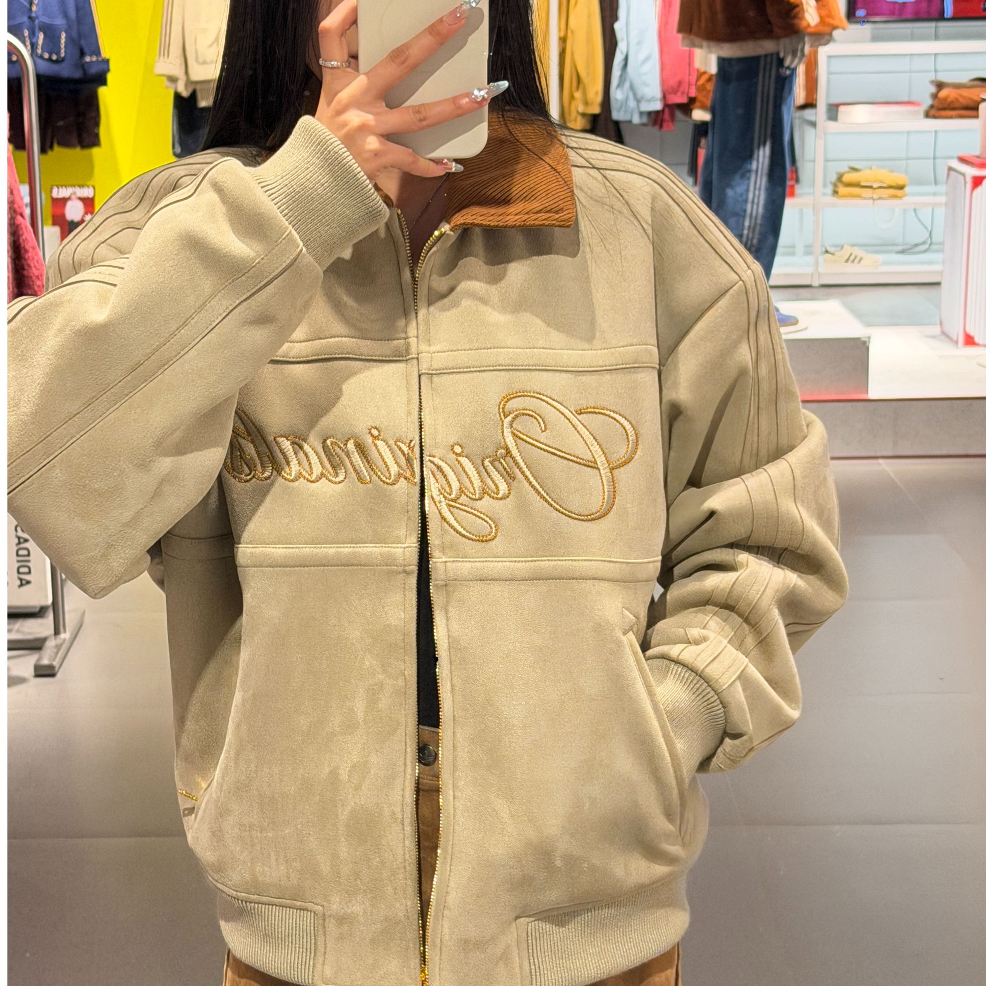 Adidas三叶草CRAFTED JACKET PADDED 新年款保暖运动棉服KT0674