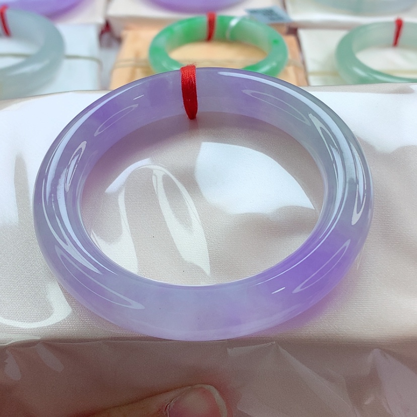 【闪购商品】翡翠手镯（圆镯）未镶嵌冰紫强推超值价A