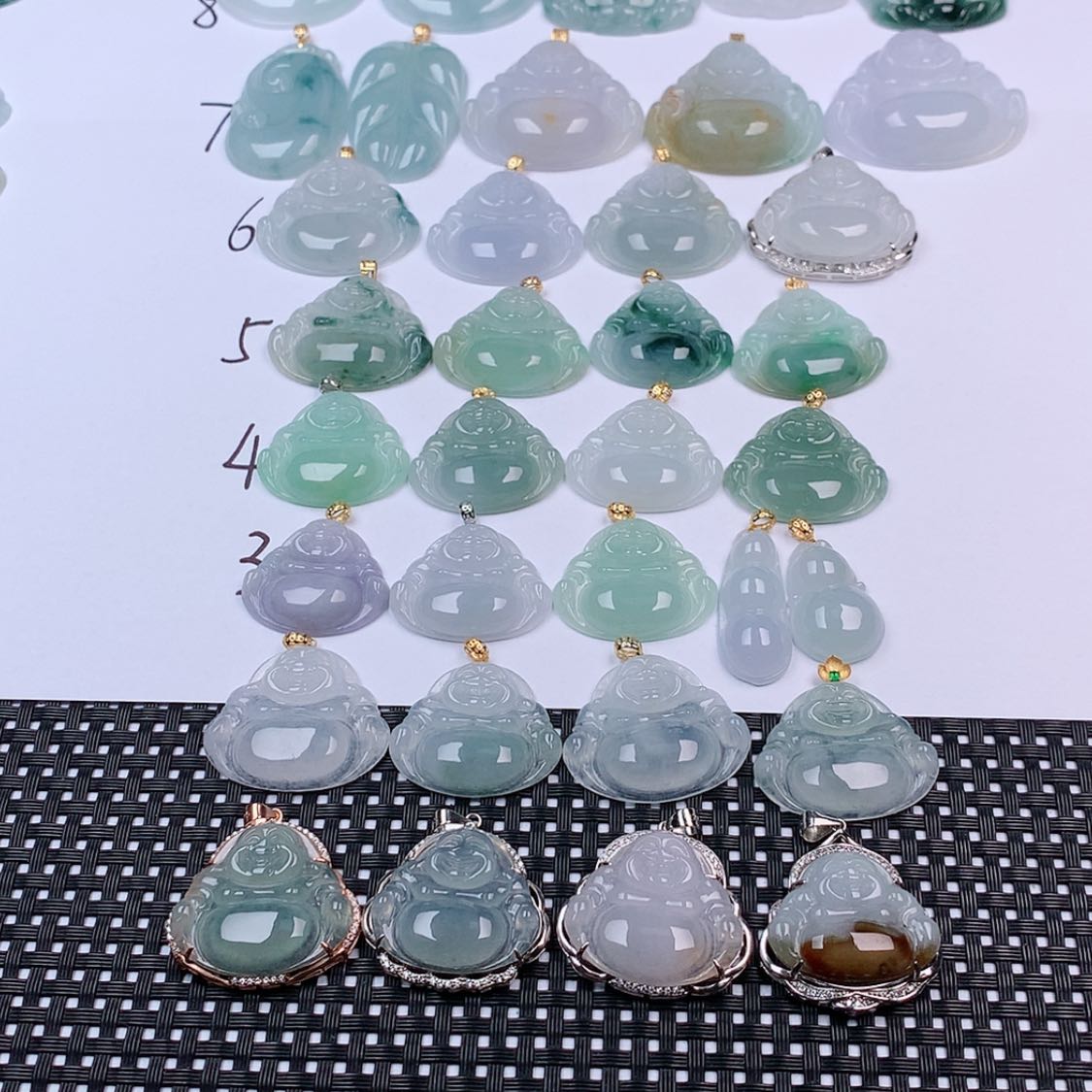 【闪购商品】翡翠挂件18K金镶嵌挂件