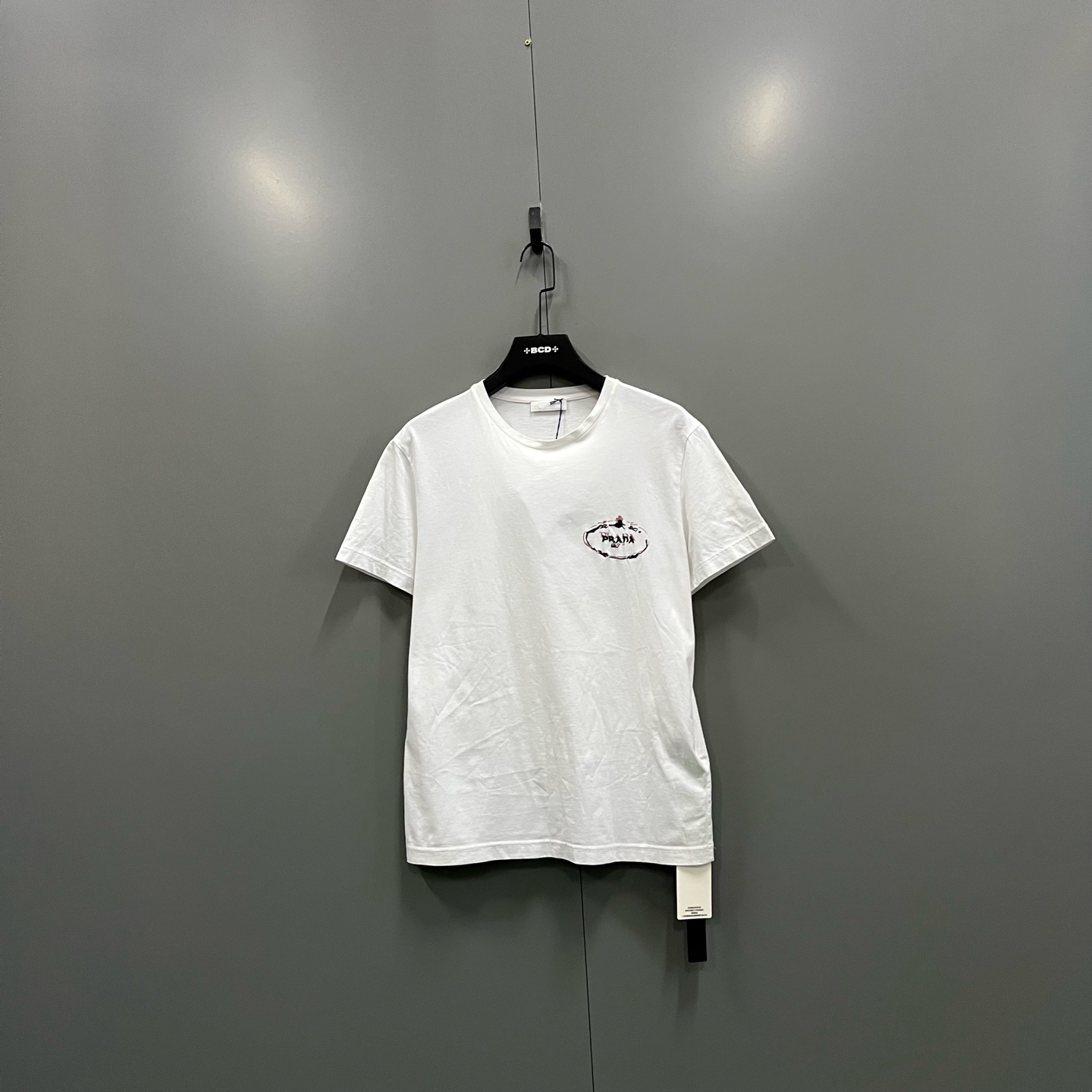 未使用 Prada/普拉达 zz 白色品牌logo短袖 L码/全新/608735