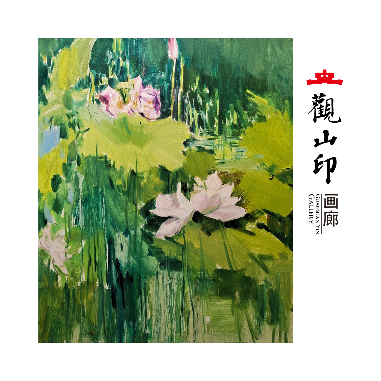 SMK原创手绘风景油画50x60cm花卉作品2381