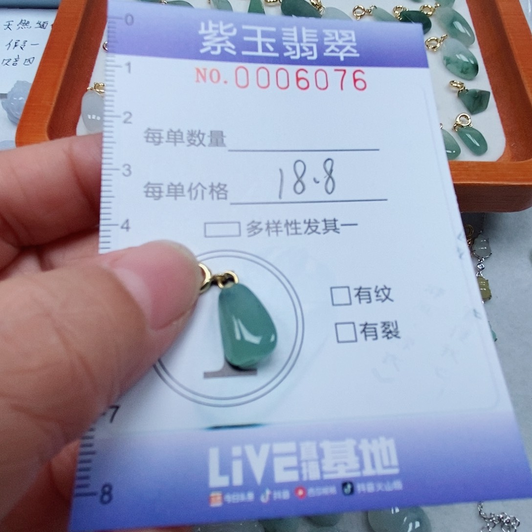 颈饰未镶嵌翡翠冰透随行