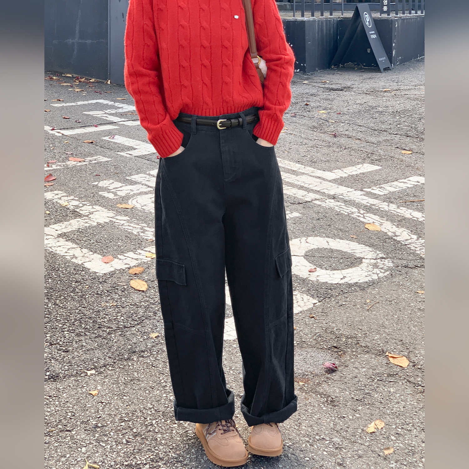 【双十二92折】【暖芯轻行】FS512X006百搭休闲牛仔裤