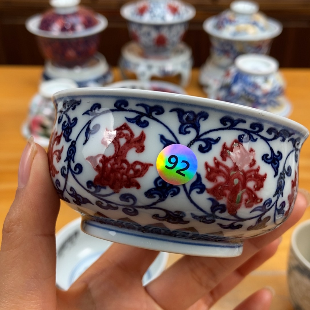 手绘现代茶具非古董