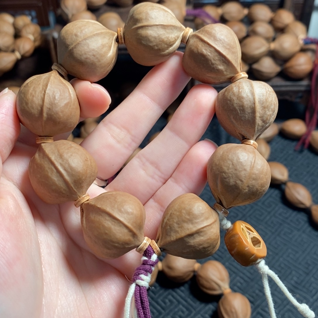 橄榄核手串/手链2325梅林铁三花橄榄核