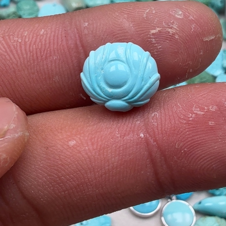 江***、绿松石未镶嵌珠宝奇石