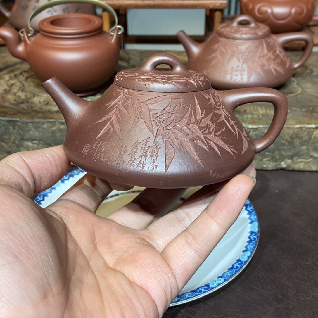 紫砂茶壶四号井底槽清220容量