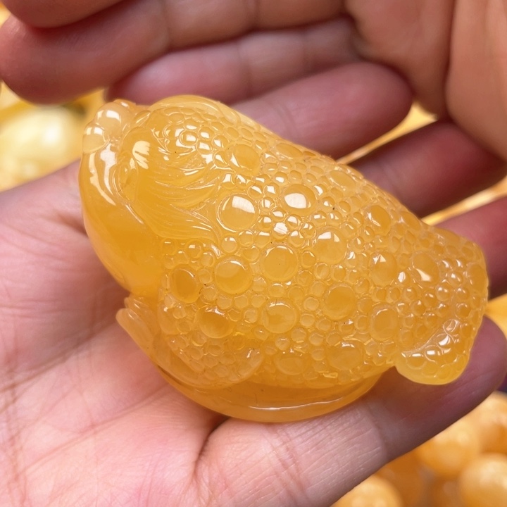 蜜蜡裸石未镶嵌蜜蜡吊坠