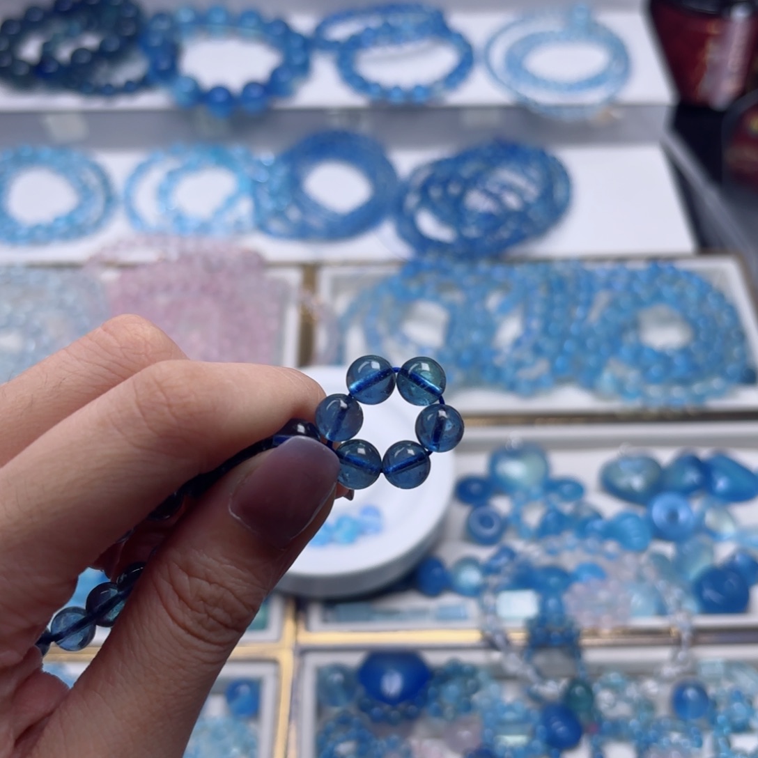 海蓝宝石手链未镶嵌8咪