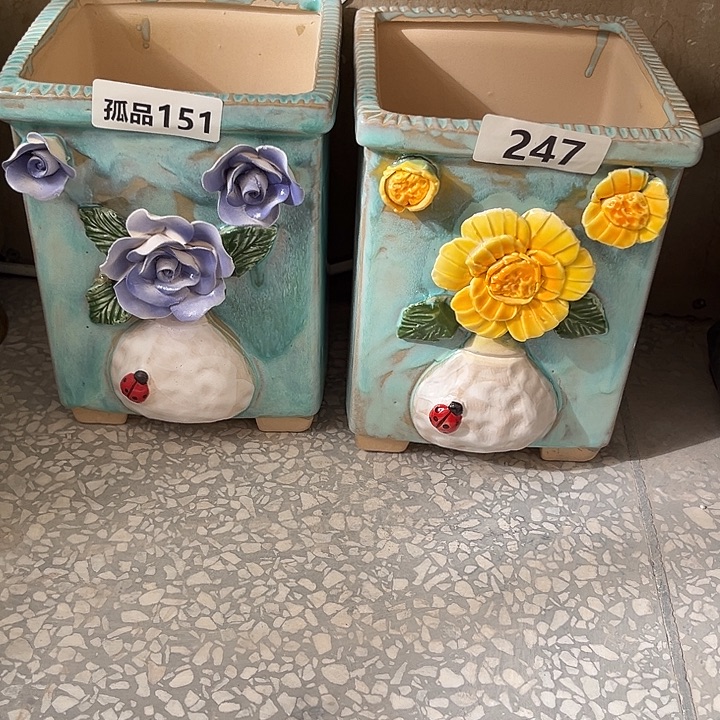 小***岸粗陶材质多肉花盆151。 247孤品