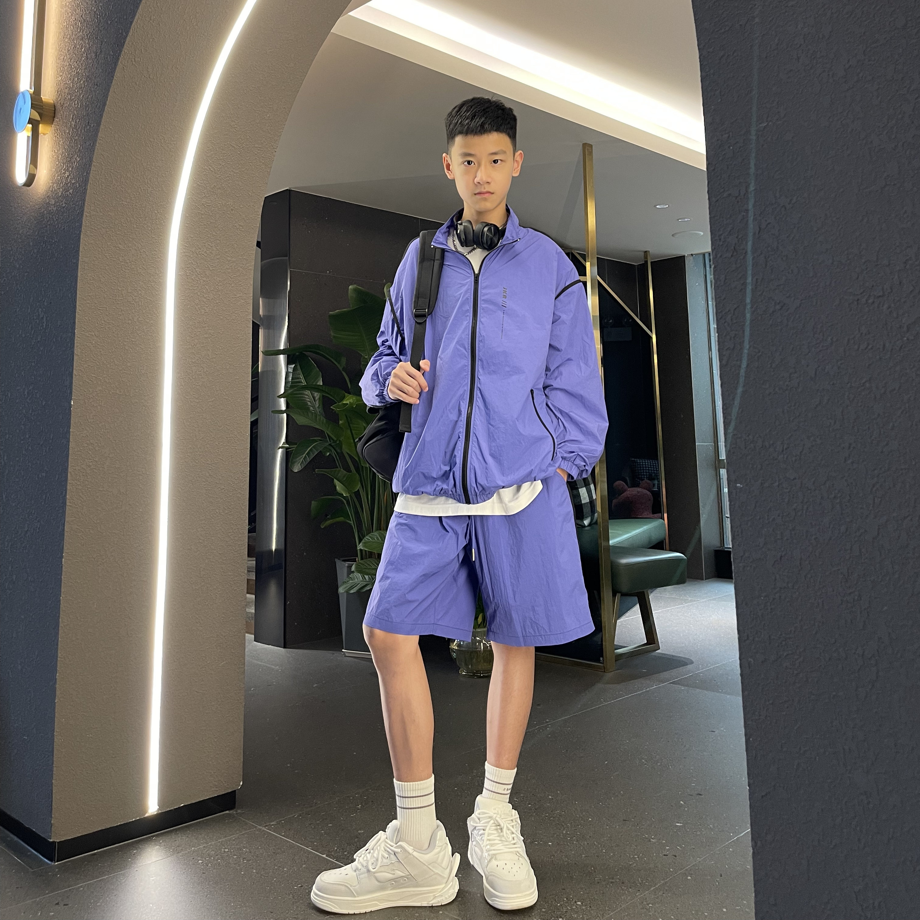 3352【睿】夏季防晒套装大童亲子休闲百搭防晒服套装杰克睿睿