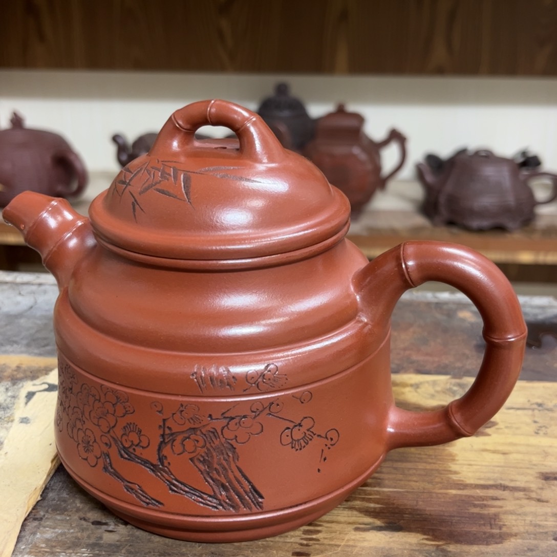 紫砂茶壶紫砂壶红皮龙