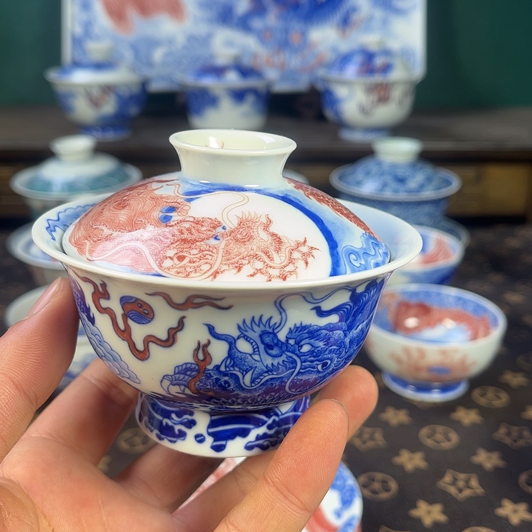 瓷片自成堂景德镇手工手绘