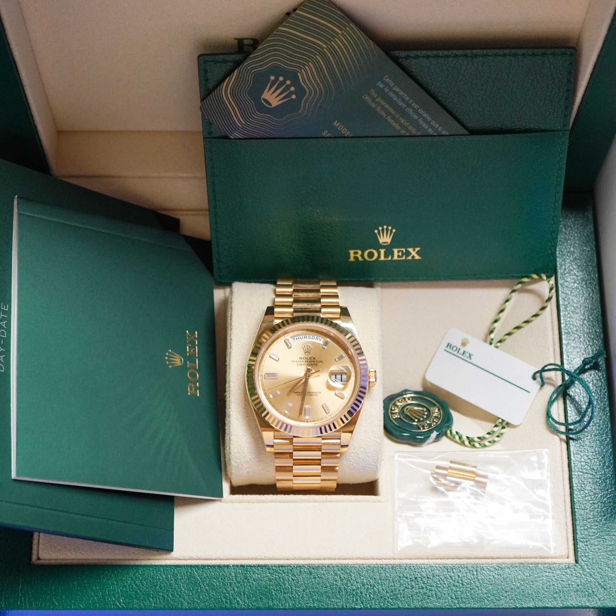 未使用 Rolex/劳力士 大有表行/228238/黄冰糖/腕表/23年