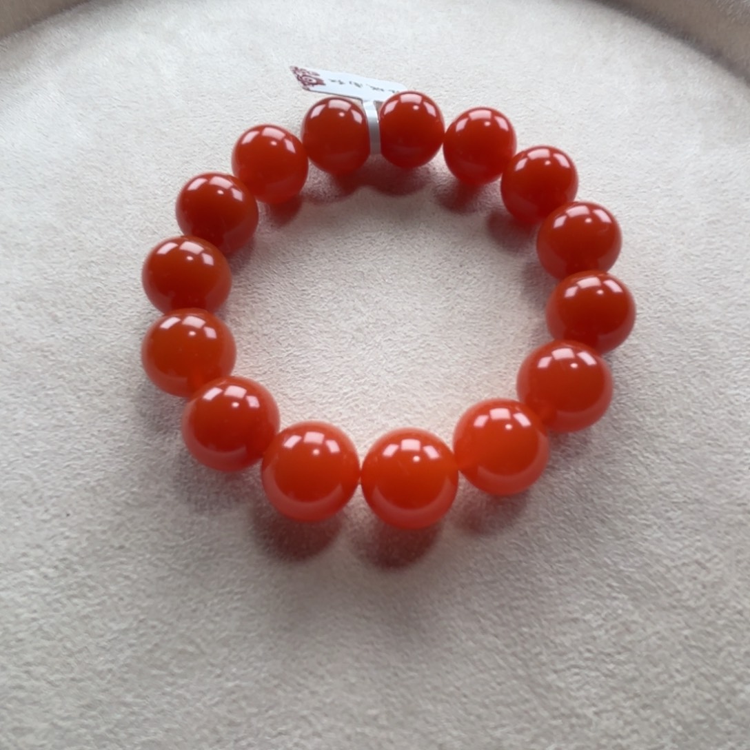 南红玛瑙14➕手串未镶嵌d***u