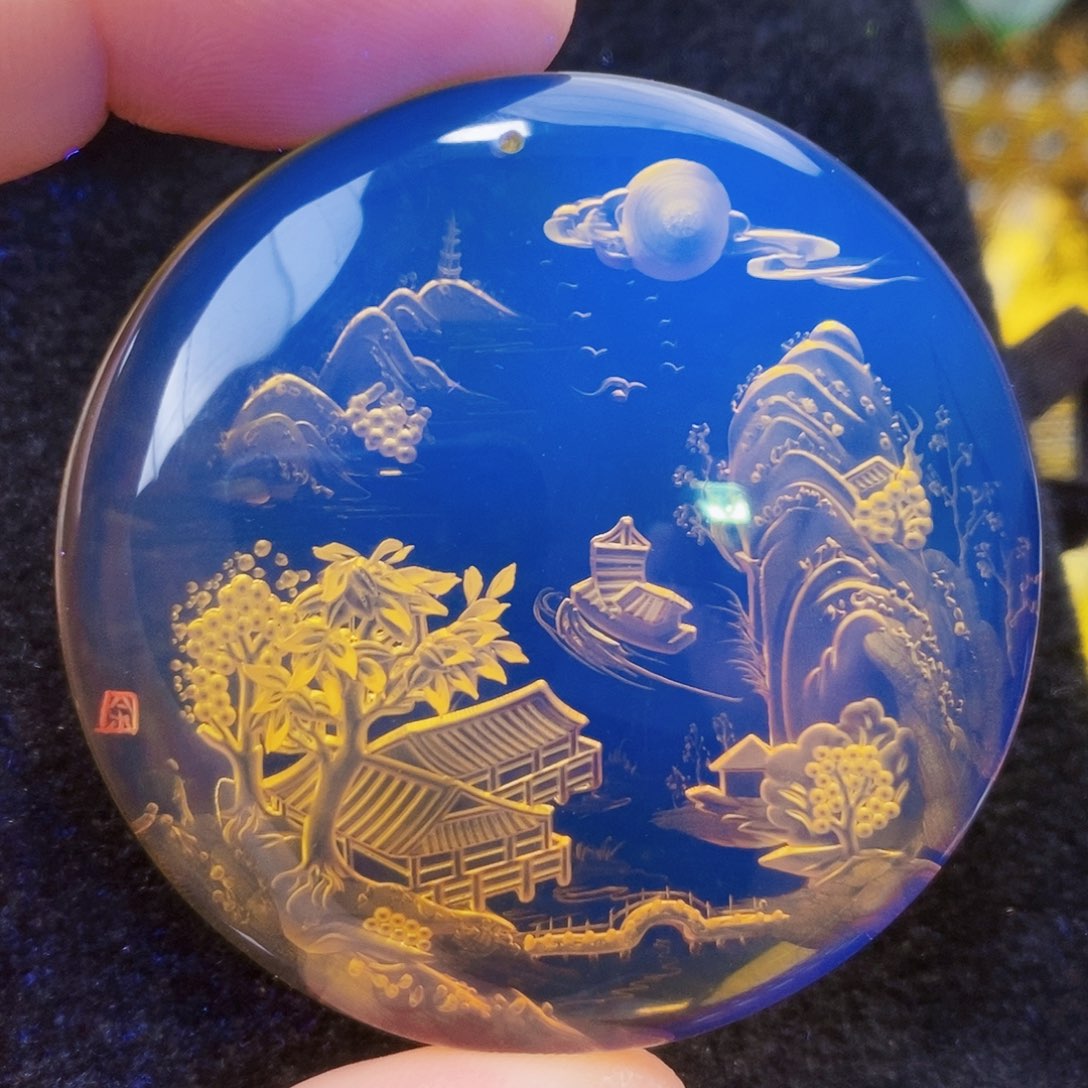 【闪购商品】蓝珀吊坠(不含链)未镶嵌