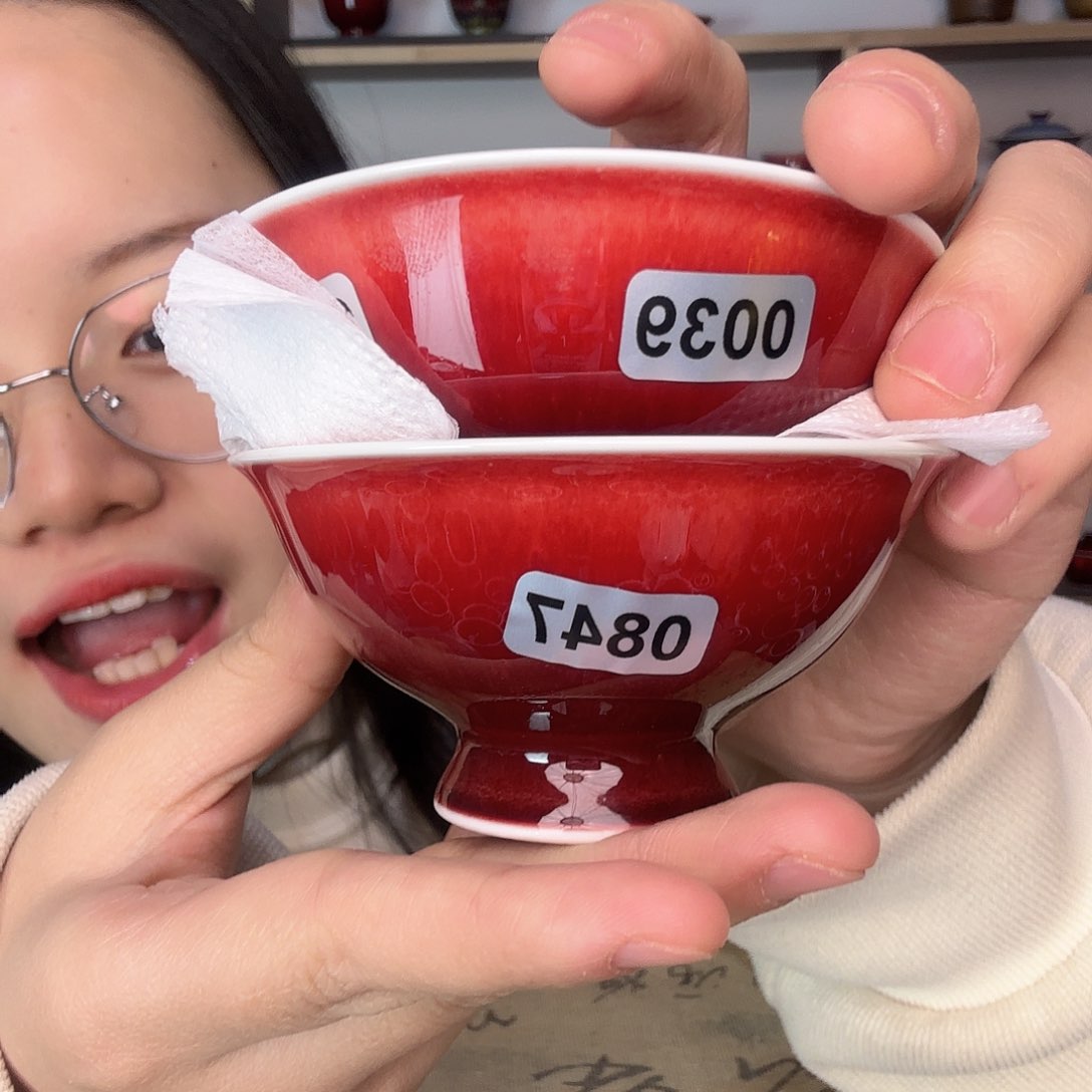 杯景德镇陶瓷郎红