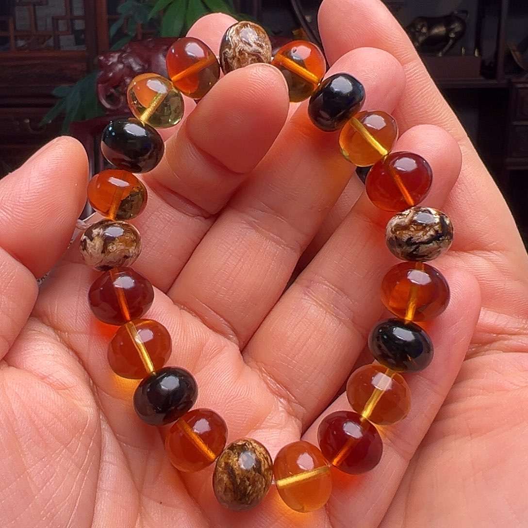 琥珀裸石未镶嵌抚顺琥珀10096。11m m