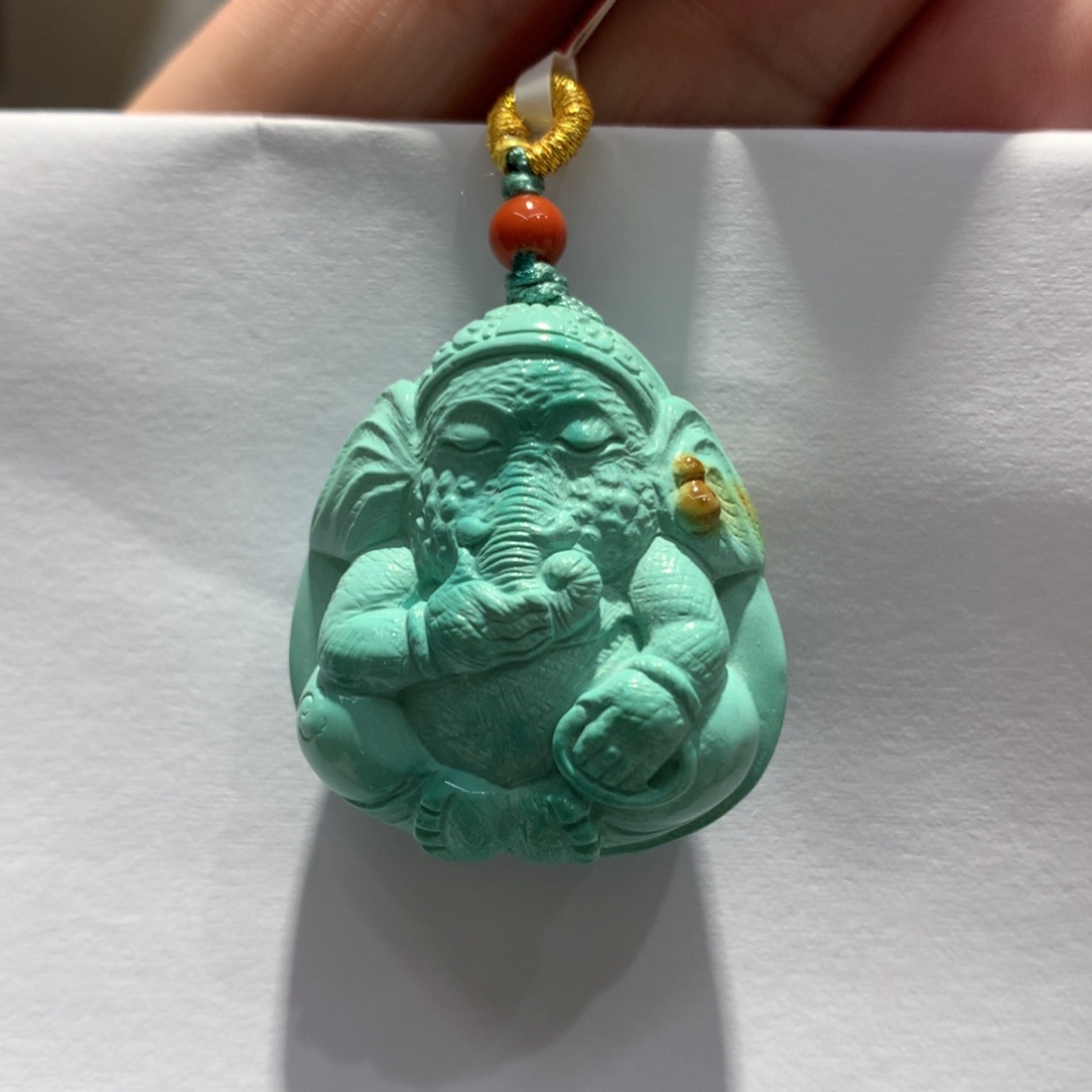 未镶嵌绿松石吊坠